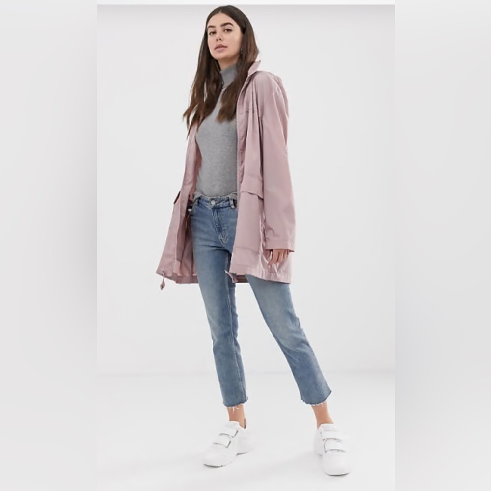 ASOS Design packable tall rain coat size 10